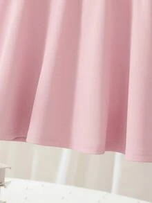 SHEIN Babygirl Elegant & Cute Floral Print Sleeveless Summer Dress, Pink - Pink - View 5