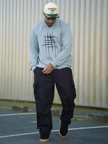 Heavens Edit Men's Casual Fashion Cargo Pants With Multiple Pockets, Workwear Trousers For Spring And Autumn - Black - View 4