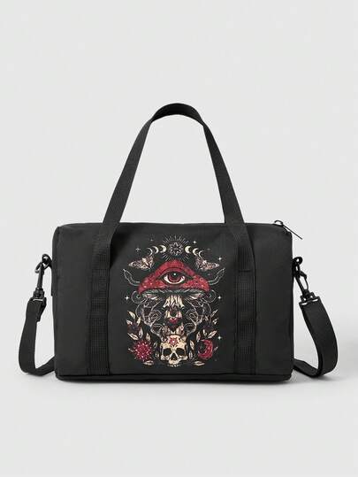 Grunge Punk Borsa a tracolla casual con grande capacità in stile punk