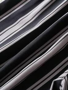 男士弹力腰带条纹休闲日常平角内裤 - 彩色 - 查看 6