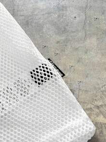 AXEPEAK Men's Mesh Fabric Digital 95 Print Sleeveless Tank Top - White - View 4