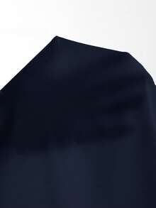 Firerie Áo sơ mi nữ cổ chữ V tối giản, thanh lịch và sang trọng dành cho công sở. - Màu xanh hải quân - Xem 7