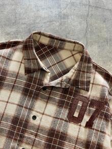 AXEPEAK Áo sơ mi nam tay ngắn in họa tiết kẻ caro cài nút phía trước, thường ngày, đa năng - Nhiều màu - Xem 4