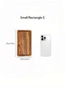 1/2 Piece Acorn-Shaped Wooden Tray, Oval Tray, Rectangular Tray, Wooden Tray, Beauty Display Tray, Perfume Tray, Bathroom Tray, Utensil Wooden Tray, Cake Tray, Kitchen Tray, Display Stand, Food Tray, Cupcake Tray, For Decoration, Halloween, Easter, Valentine's Day, Christmas, Table Decoration, For, Cake, Bread, Perfume, Jewelry, Bathroom Products - Multicolor - View 15