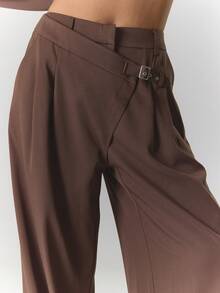 MUSERA 女士西装裤 - 咖啡棕 - 查看 5