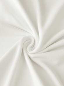 Resyla 女士樱桃刺绣撞色圆领短袖休闲T恤 - 白色 - 查看 4