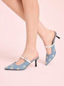 CUCCOO DOLLMOD Zapatos de tacón alto para mujer - Azul - Ver 5