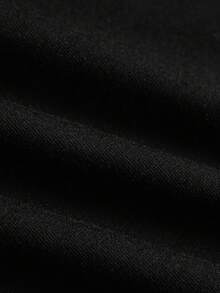 TOKVUE 男士纯色英文字母印花短袖圆领T恤，适合日常穿着、外出、休闲、运动、上学、旅行、家庭聚会等场合。短袖T恤，夏季T恤。可多件T恤作为礼物赠送给家人。2000年代风格 - 黑色 - 查看 7