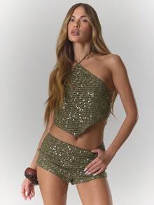 MUSERA Women Two-Piece Outfits - Dark Green - View 1