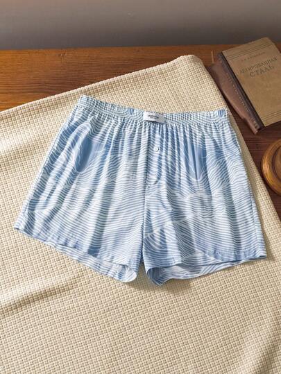 Men's Casual Comfortable All-Over Print Elastic Waist Harem Pants