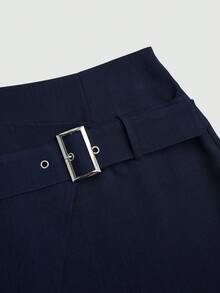 Sweetra Stylish Niche Slimming Black Mini Skirt, Sexy Versatile A-Line Hem Skirt, New American Retro Sexy Style Asymmetrical Design Mini Skirt, High Waist Slimming Skirt, Summer New Design - Black - View 7