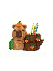 Bộ gồm 700 khối nhựa nhỏ, có thể lắp ráp thành hộp đựng bút hình trái tim bằng quả đào, mô hình trang trí làm quà tặng, quà sinh nhật, quà Giáng sinh và nhiều hơn nữa. - Nhiều màu - Xem 3