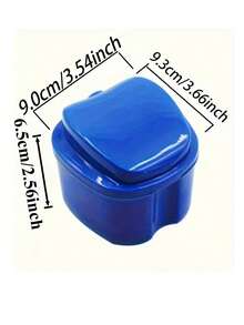 1 Piece Of Plastic Cleaning Box For Dentures With Filter Screen, Molar Sleeve Box, Retainer Box, Tooth Storage Box, Denture Model Box, Orthodontic Appliance Box, Placement Box, Apple Tooth Box - Multicolor - View 8