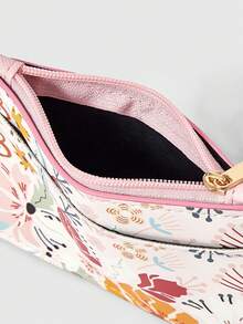 ROMWE Kawaii 浅粉色，各种花朵图案，可爱小巧的卡包 - 淺粉色 - 查看 5