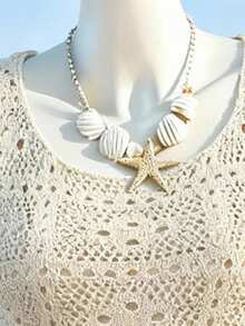 Selianne Women's Elegant Round Neck Sweater Dress, Spring/Summer - White - View 3