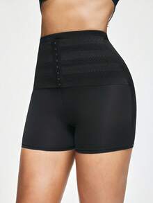 SHAPORA 1件女士黑色塑身裤 - 黑色 - 查看 4