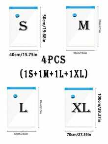 20/10/8/5/1件真空压缩袋，旅行收纳袋，衣物收纳袋，可重复使用真空袋，节省高达80%的空间，适用于夹克、衬衫、棉被、裤子、家居、宿舍、衣柜、卧室、浴室、旅行、返校季卧室、收纳袋、家居收纳、女式白色T恤、女式黑色裤子、女士冬装、连衣裙 - 彩色 - 查看 37