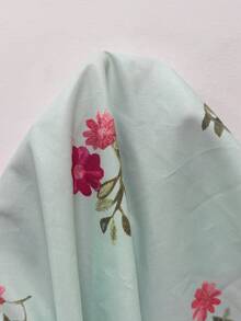 Franclia 女士印花方领度假衬衫，夏季服装 - 薄荷綠 - 查看 4