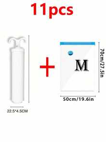 20/10/8/5/1件真空压缩袋，旅行收纳袋，衣物收纳袋，可重复使用真空袋，节省高达80%的空间，适用于夹克、衬衫、棉被、裤子、家居、宿舍、衣柜、卧室、浴室、旅行、返校季卧室、收纳袋、家居收纳、女式白色T恤、女式黑色裤子、女士冬装、连衣裙 - 彩色 - 查看 16