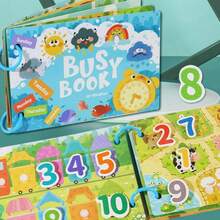 MINKOJA Montessori Busy Book, Baby's First Quiet Book, Early Learning Toy, Toddler Matching Game, Infant Educational Toy - Multicolor - View 4