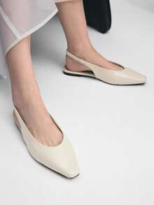 Mnmlis Women's Backless Slip-On Flats, Versatile & Comfortable, New Spring/Summer Design Valentine's Day - Apricot - View 10