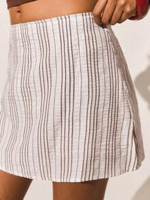 Poéselle Quần culottes kẻ sọc thời trang đa năng dành cho nữ, thích hợp cho kỳ nghỉ. - Nhiều màu - Xem 7