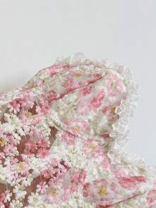 Soleia 女士浪漫度假雏菊刺绣纹理印花装饰吊带背心，休闲、约会、情人节、下午茶、海滩、邮轮、城市度假、音乐节、派对、波西米亚风、嬉皮风、西部风，可内穿或外穿，适合所有季节，日常通勤 - 粉色 - 查看 8