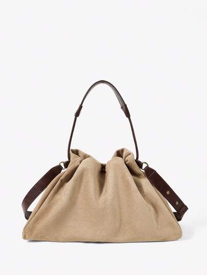 Viva Strut 女士单肩包、斜挎包、麂皮、麂皮包、时尚、个性化、简约、百搭、街头风、甜美酷女孩、辣妹、Y2K、复古、经典、校园、大学、通勤、办公、日常、购物