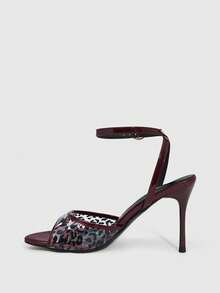 CUCCOO SZL Sandales à talons pour femmes - Jujube - Voir 7