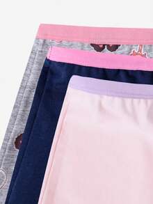 8pcs/Set Girls' Cute Cartoon Princess Cotton Briefs, Assorted Colors & Prints - Multicolor - View 3