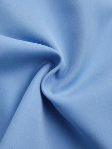 Franclia 女士短款简约时尚蝴蝶结连衣裙 - 藍色 - 查看 10