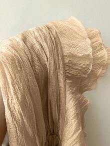 Elamini 2026夏季浪漫荷叶边迷你裙，性感甜美风时尚超短裙，香槟色度假风，适合情人节、新年等场合 - 香檳色 - 查看 6