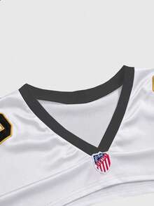 ROMWE Street Life 2件套 女士街头风数字印花运动露脐上衣和抹胸上衣 - 白色 - 查看 3