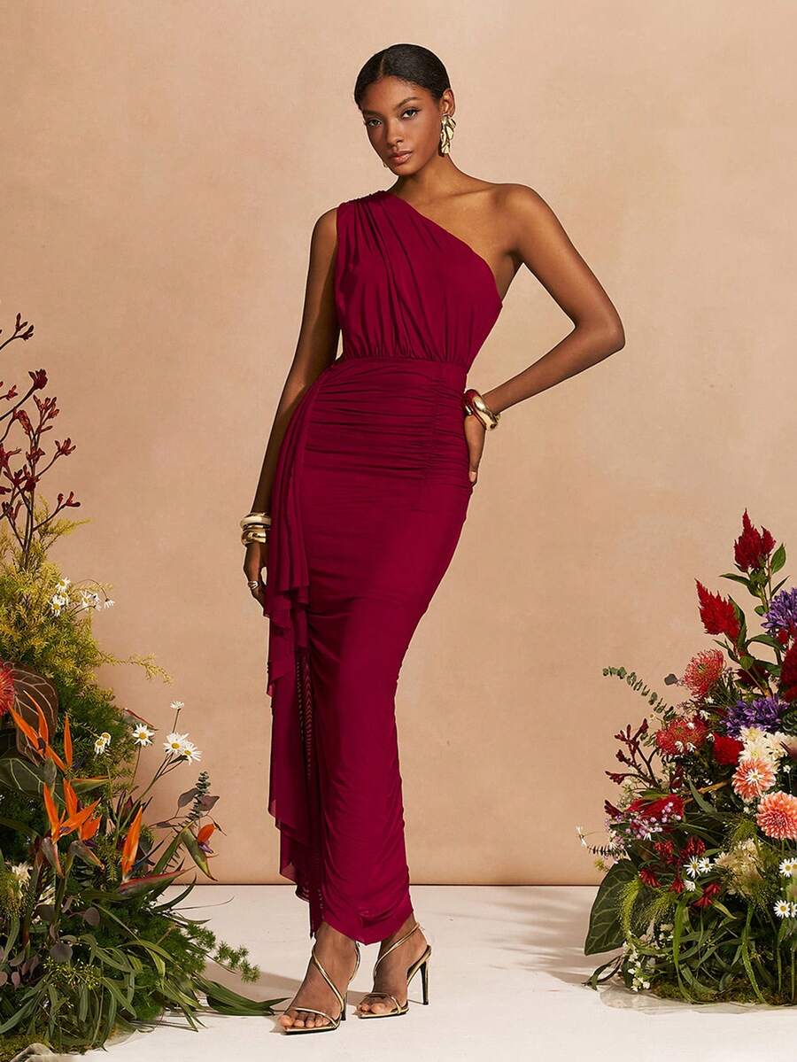 Zivah Lễ hội âm nhạc mới Xuân/Hè 2026, Lễ Phục sinh, Ngày lễ Thánh Patrick, Ngày lễ tình nhân, Hẹn hò, Phong cách phương Tây, Du mục, Tiệc sinh nhật, Tốt nghiệp, Đại học, Sinh viên, Trang phục hàng ngày, Cơ bản Đa năng, Thường ngày, Kỳ nghỉ, Du lịch du thuyền, Bãi biển, Tắm nắng, Lan truyền, Trang phục đường phố, Khách dự tiệc cưới Boho, Đi làm, Ăn trưa, Sân bay, Tiệc tùng, Đi chơi ngày lễ, Trang phục công sở, Váy maxi đỏ ôm sát, xẻ tà dài một bên vai, xẻ eo, viền lưới