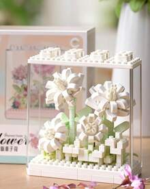 POKOJA LAND POKOJA LAND Huayi Dream Preserved Flower Bouquet Gift Set - DIY Assembly Building Blocks Flower Box - Multicolor - View 5