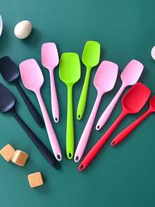 1Pc/3Pcs Silicone Spatulas Set, Silicone Scraper Spatula, Mini Silicone Spatula, Jam Scraper, Heat Resistant Butter Scraper, Mixing And Baking Tools, Kitchen Gadgets, Home Essentials, Baking Tools - Multicolor - View 19