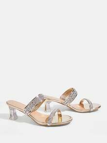 CUCCOO TILAWA 女士高跟凉鞋 - 金色 - 查看 7