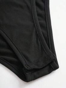 Sweetra 女士纯色方领长袖休闲连体衣 - 彩色 - 查看 4