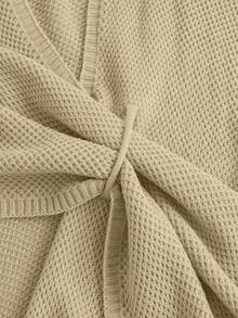 Rafferiza New Autumn/Winter Casual Elegant Personalized High-End Cardigan Sweater For Women - Apricot - View 4