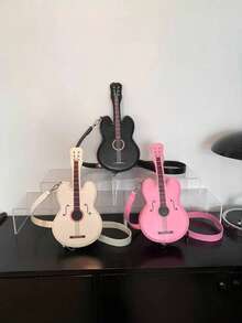 Joivida 爆款吉他造型斜挎包，女士轻便PU胸包，时尚百搭单肩包 - 多色 - 查看 8