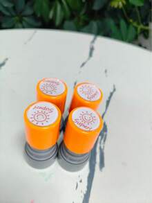 1pc Children's Teacher Daily Teaching Round Sticker - Orange - View 4