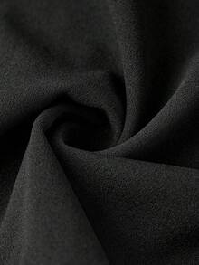 Ellevyn 优雅女士圆领收腰A字中长连衣裙，配条纹披肩两件套，适合通勤、约会、外出、度假、婚礼宾客、晚礼服等场合。 - 黑與白 - 查看 14