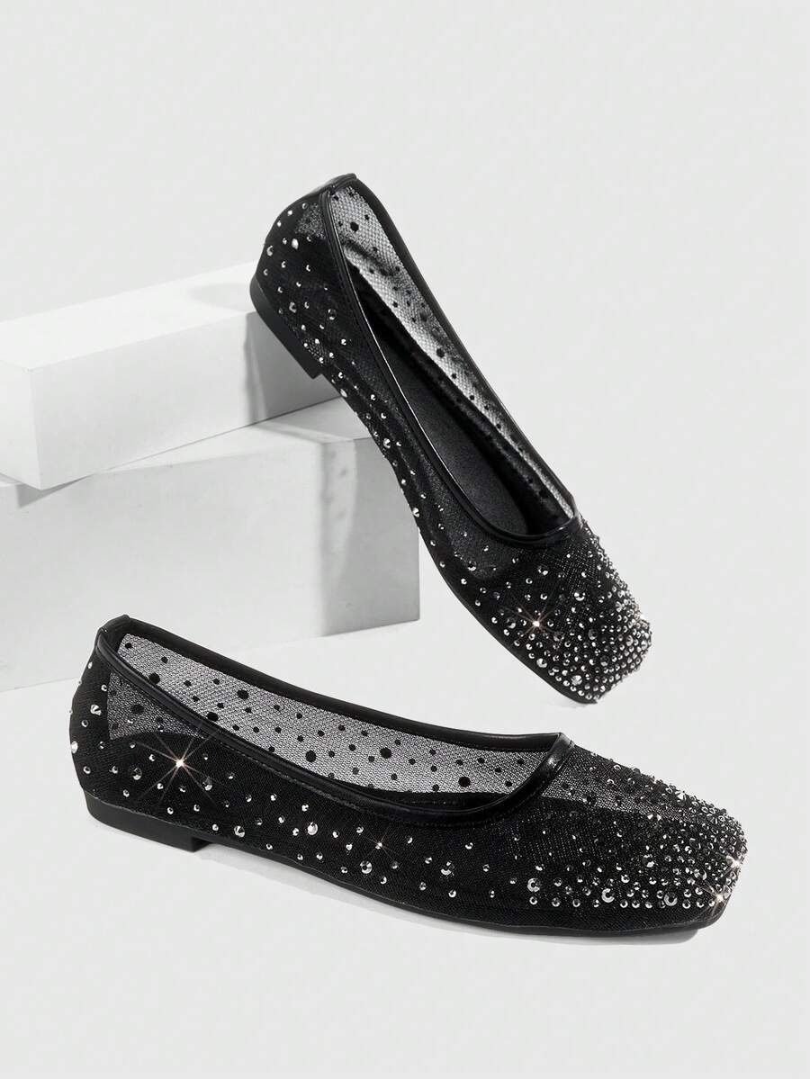 CUCCOO SZL Giày bệt nữ cho ngày Valentine - màu đen - Xem 1