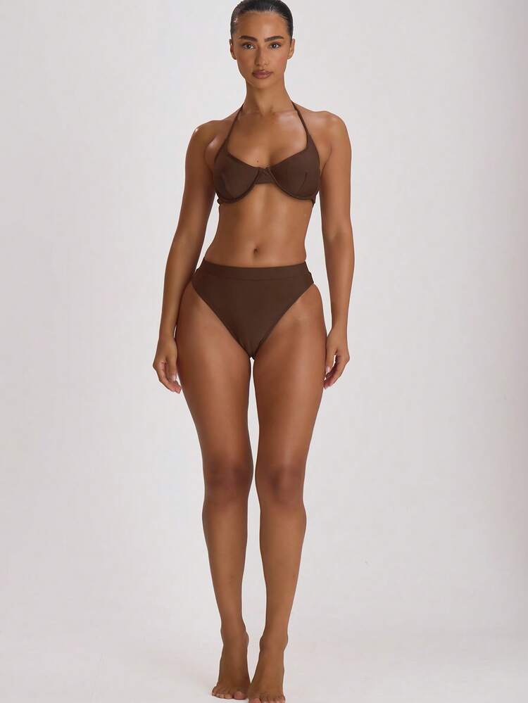 Musera Resort Underwire Cup Tie Halterneck Swim Vacation Holiday