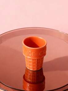 Joivida 陶瓷冰淇淋杯，底座稳固，透明隔层 - 厚实耐热，经久耐用，可用洗碗机清洗，适合家庭和学校使用，多种颜色可选（粉色、蓝色、黄色、绿色、橙色、棕色） - 也适合收纳文具、学校用品 - 彩色 - 查看 12