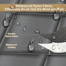 1 件磁性隔热门帘 - 厚牛津布面料，加厚防雨衬里，加高 2 英寸，尺寸 36 英寸 x 80 英寸，适用于推拉玻璃门，隔热隔音，灰色，冬季门帘，推拉玻璃门隔热，表面纹理，结构设计，家居隔热，缝线紧密，家居隔热解决方案 - 彩色 - 查看 7