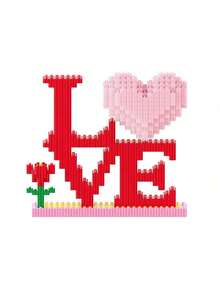 Bộ gồm 700 khối nhựa nhỏ, có thể lắp ráp thành hộp đựng bút hình trái tim bằng quả đào, mô hình trang trí làm quà tặng, quà sinh nhật, quà Giáng sinh và nhiều hơn nữa. - Nhiều màu - Xem 10