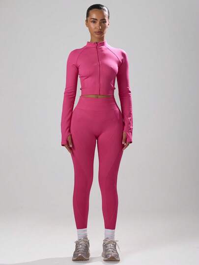 Musera Sport Ribbed Waist Seamless Leggings Summer Holiday Ibiza Beachwear, Padel, Tennis, Pickleball Gym Fitness Fall Winter