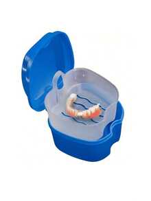 1 Piece Of Plastic Cleaning Box For Dentures With Filter Screen, Molar Sleeve Box, Retainer Box, Tooth Storage Box, Denture Model Box, Orthodontic Appliance Box, Placement Box, Apple Tooth Box - Multicolor - View 6