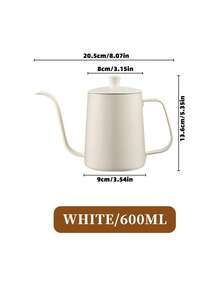 1个304不锈钢手冲咖啡壶，加厚壶身带盖，长嘴鹅颈壶，滴滤咖啡壶，咖啡机配件，厨房油壶，客厅装饰，工艺礼品 - 不鏽鋼咖啡壺 - 查看 12